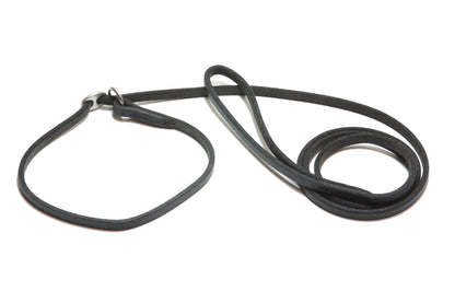 Nahkainen noutajahihna stopperilla