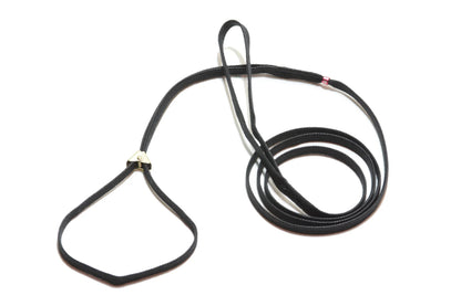 Leash with Clip - litteä puuvillainen näyttelyhihna klipsillä, 130cm