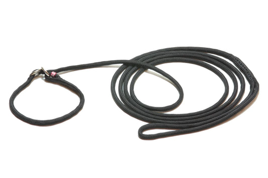 Pyöreä nylonhihna renkaalla ja stopperilla – 3,5 mm (160 cm)