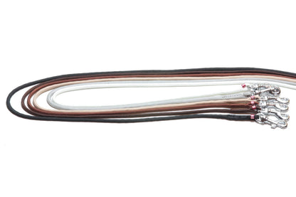 Pyöreä nylonhihna - 3,5mm | pistoolilukko tai loop