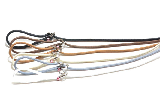 Pyöreä puuvillainen noutajahihna stopperilla – 4,5 mm (120 cm)